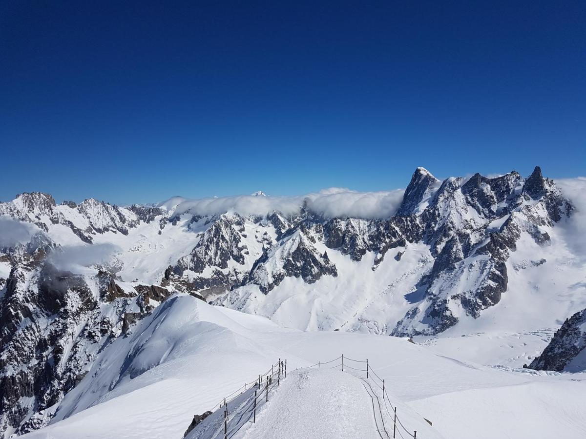 Vue Montblanc Magique En Centre-Ville Avec Parking 霞慕尼 外观 照片